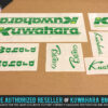 Factory Correct 1984-1985 Kuwahara Bravo BMX Decal Stickers