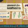Factory Correct 1984-1985 Kuwahara Bravo BMX Decal Stickers
