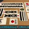 Factory Correct 1982 Kuwahara E.T. Custom Black BMX Decal Stickers