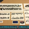 Factory Correct 1986-1987 Kuwahara Laserlite-3000 BMX Decal Stickers