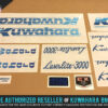 Factory Correct 1986-1987 Kuwahara Laserlite-3000 BMX Decal Stickers