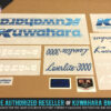 Factory Correct 1986-1987 Kuwahara Laserlite-3000 BMX Decal Stickers