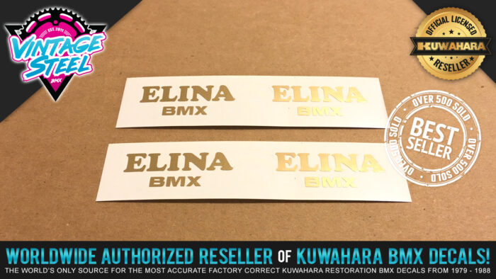 Factory Correct Taihei Elina BMX Seat Decal Stickers