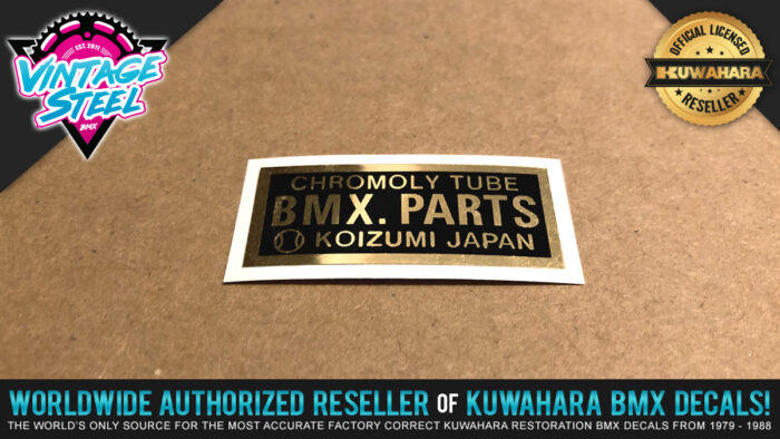 Factory Correct Koizumi Japan BMX Decal Stickers