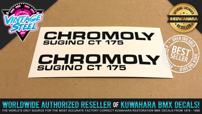 Factory Correct Sugino CT 175 Crank BMX Decal Stickers