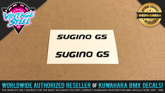 Factory Correct Sugino GS Crank BMX Decal Stickers