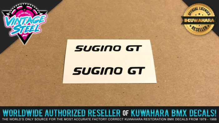 Factory Correct Sugino GT Crank BMX Decal Stickers