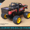 Kyosho Mini-Z Tamiya "BLACK FOOT" Reproduction 1/24 R/C Body Decals for Buggy