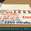 Tamiya Honda City Turbo "ESSO ULTRAFLO" GT500 Body Custom RC R/C Decal Stickers