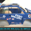 Tamiya Honda City Turbo "ESSO ULTRAFLO" GT500 Body Custom RC R/C Decal Stickers