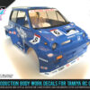 Tamiya Honda City Turbo "ESSO ULTRAFLO" GT500 Body Custom RC R/C Decal Stickers