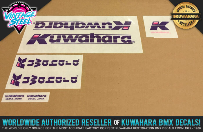 1985 Kuwahara Apollo Factory Correct Decal Set