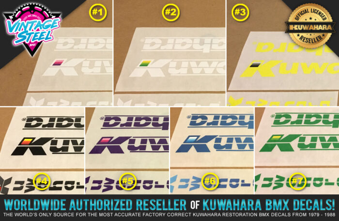 1985 Kuwahara Apollo Factory Correct Decal Set