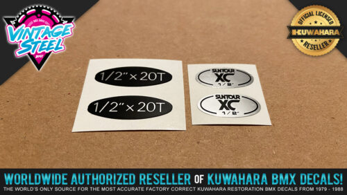 Factory Correct Suntour XC BMX Pedal Decal Stickers