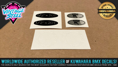 Factory Correct Suntour XC-II Pedal Reproduction Decals