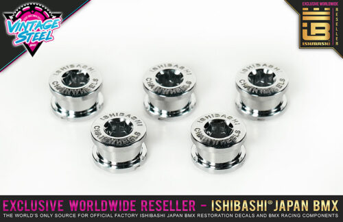 Official Ishibashi® Japan Chainring Bolts for Old School BMX